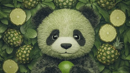 Pineapple that looks like a panda --