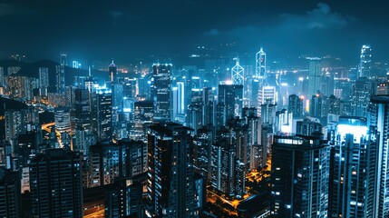 Urban Skyline Majesty: Breathtaking High-Rise Building Panoramas &ndash; Gleaming Glass Facades, Towering Steel Structures, Sunlit Skyline Silhouettes, and Sprawling City Views in Wide-Angle Photography for