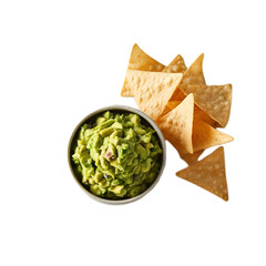 nachos with guacamole
