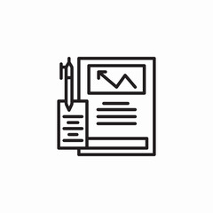 document report analysis icon sign vector