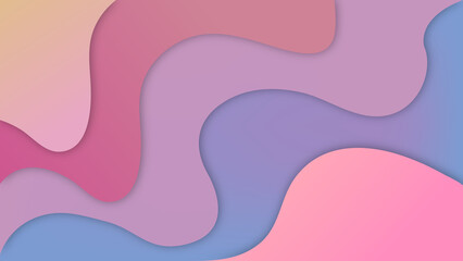 Abstract flowing organic shapes pastel color gradient background image