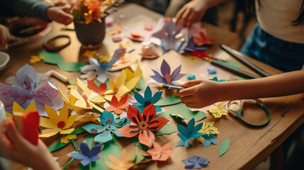 Paper flower craft diy project ideas for kids and adults creative arts and crafts hobby tutorial handmade