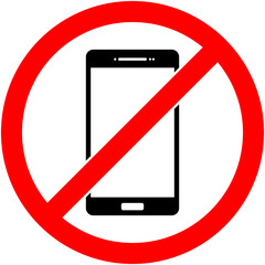 No phone, telephone prohibited symbol.