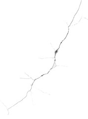 High quality isolated image of one big crack transparent background PNG file