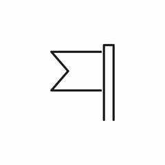 destination flag marker icon sign vector