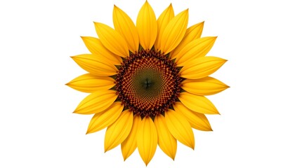 Obraz premium A vibrant sunflower with yellow petals and a dark center