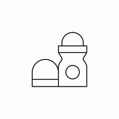 roll-on deodorant bottle icon sign vector