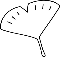 계절 가을 은행 나뭇잎 라인드로잉 색칠공부(fall leaves line drawing coloring)