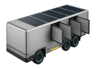 Mobile clinic with fold-out examination rooms and integrated power generator