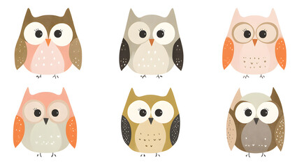 Obraz premium Cute Owls Collection