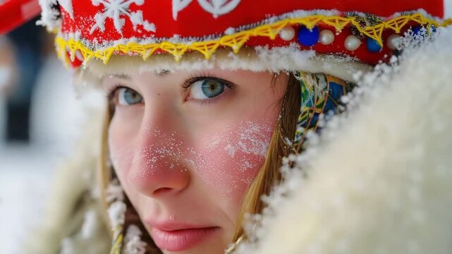 Sami national day celebration with people in traditional clothing and cultural performances, showcasing the rich cultural heritage of the sami people.
