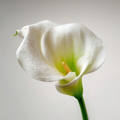 Obraz premium Elegant White Calla Lily Closeup
