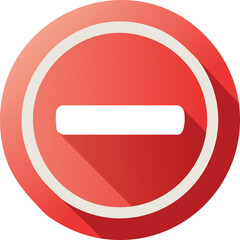 No Entry Sign Symbol On White Background vector design