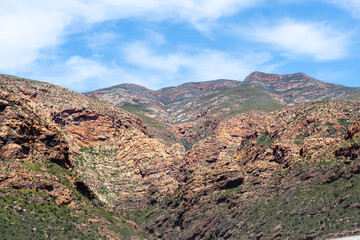 Schichtberge Montagu Paarl Route 62 Südafrika