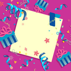 Fototapeta premium Social media happy birthday stories template