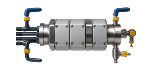 Continuous flow reactor with modular segments and heat exchangers for a specialty chemicals manufacturer