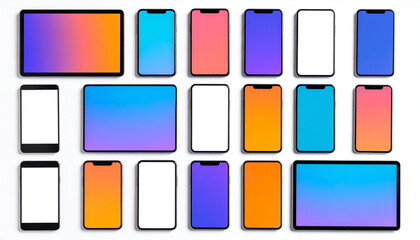 Collection of various responsive devices showcasing web design adaptability in modern interfaces
