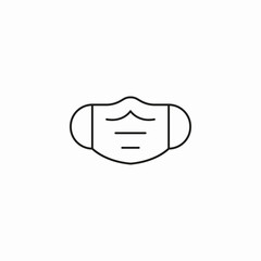 protective face mask icon sign vector