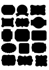 Vintage frame collection set of decorative vector borders and labels
