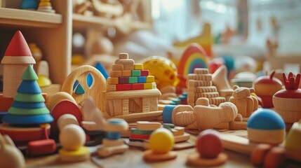 wooden toy summer affect lots of toys --