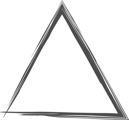 Triangle grunge frame