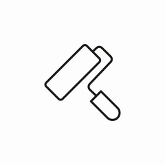 paint roller tool icon sign vector