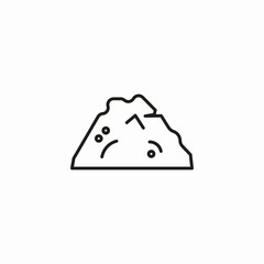 pile of rubble icon sign vector