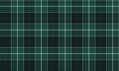 Seamless plaid pattern, dark green, green, white, gives a classic and refreshing atmosphere for textiles and design of clothes, skirts, pants, dresses and various styles of clothing.