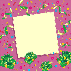  Birthday celebration card social media post background