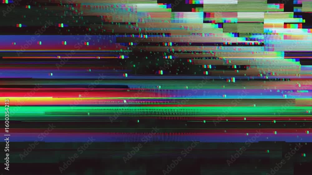 Poster vibrant abstract digital noise background with colorful distortion and static in modern aesthetic