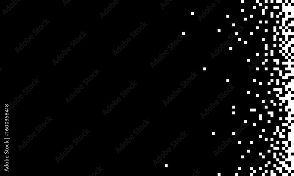 Poster png abstract pixel design with black and white grid pattern uses halftone texture from digital matri