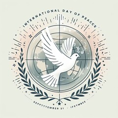 Elegant vector illustration for International Day of Peace.