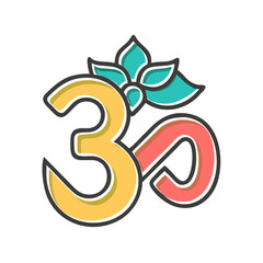 om aum sign vector icon.svg
