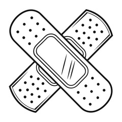Crossed Bandages medical healthcare