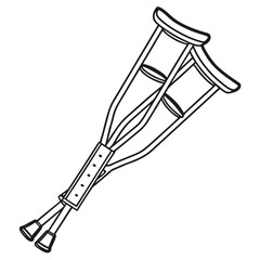 Crutches medical injury