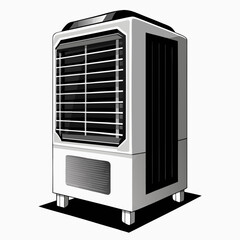 Fototapeta premium vector illustration of a computer