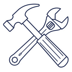 Hammer and Adjustable Wrench tool repair