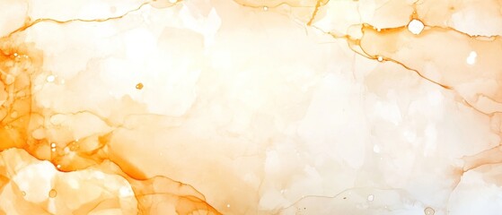Obraz premium Abstract Orange and White Ink Wash Painting