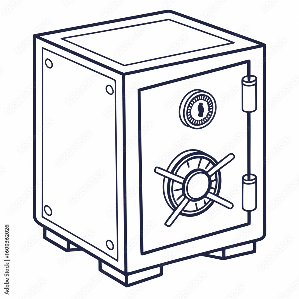 Poster metallic security safe with dial lock and handle vault storage