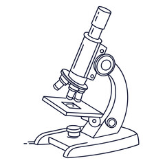 Microscope illustration science laboratory research