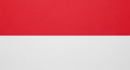 Naklejka premium A textured background of the Indonesian flag, featuring the simple and bold red and white bicolour design.