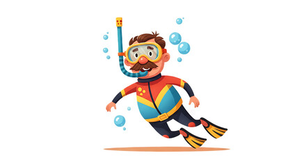 People diving at the beach with full gear and freedom.