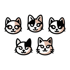 set of black cats