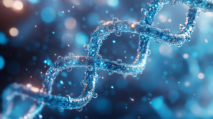 DNA Medical Bioscience Concept Illustration