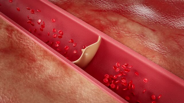 Varicose veins in the lower legs, due to venous valve insufficiency, the venous walls become weak and the veins become twisted.3d rendering.