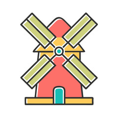 windmill vector icon  