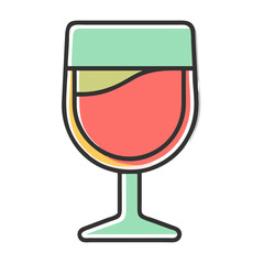 wine glass icon vector  .svg