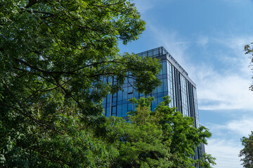 smart glass building in katowice city  © rob