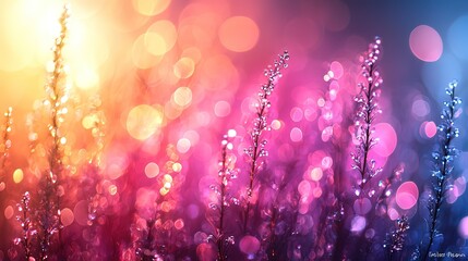 Soft Purple Blue Orange Gradient Blurred Background for Graphic Design
