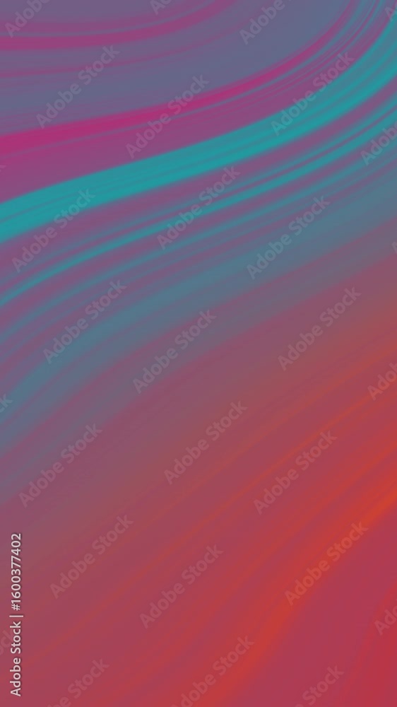 Poster abstract design with flowing lines and blended colors.